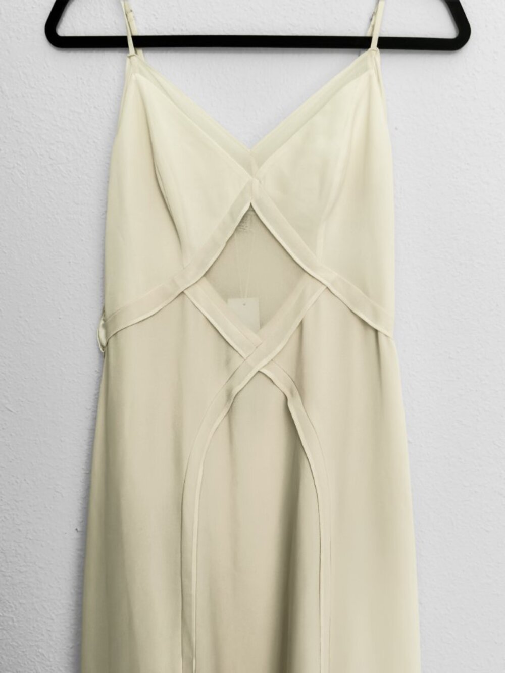 RARE Ever New Melbourne Floria Crisscross Midi Dress Womens 4 Buttercream NWT - Picture 11 of 16